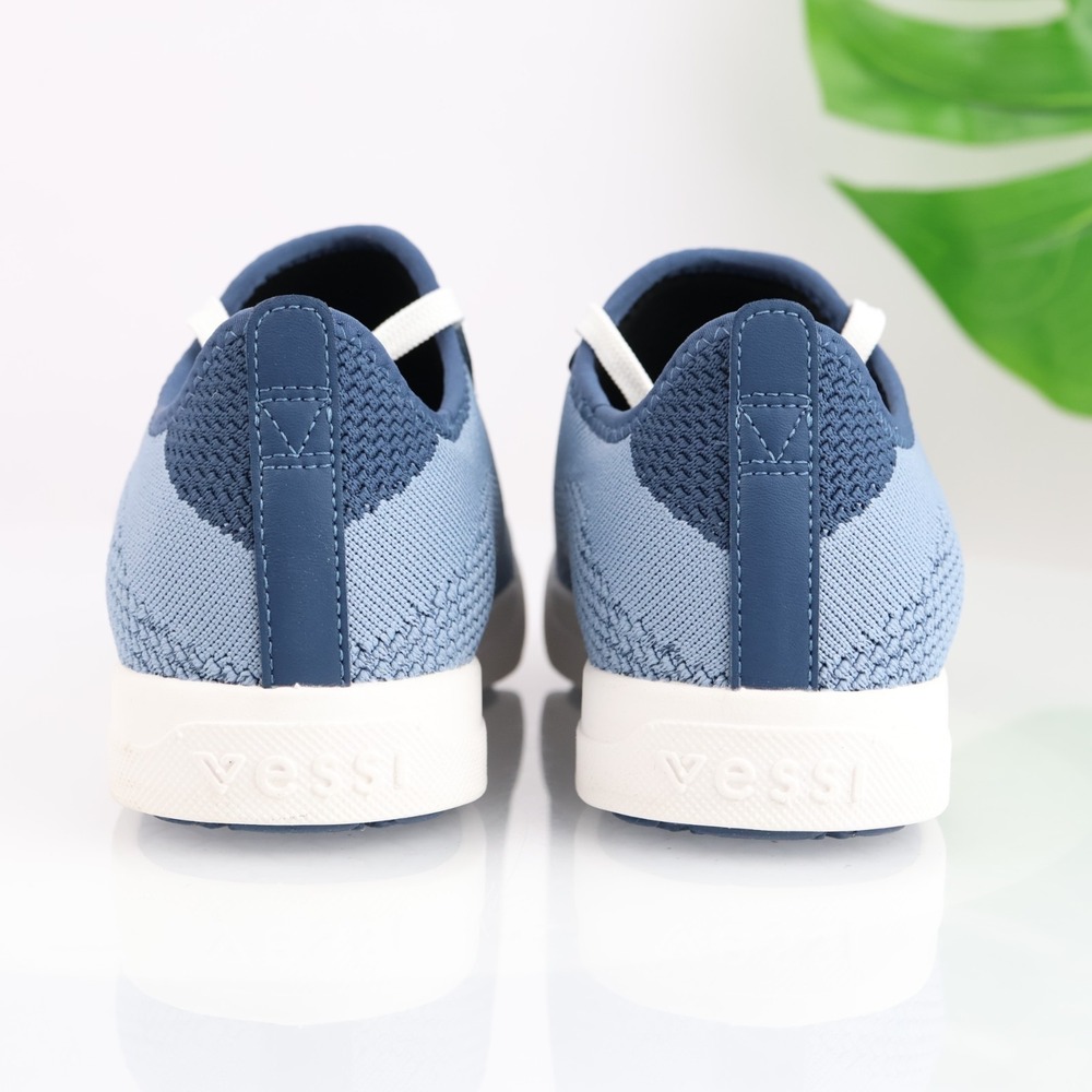 Vessi Womens Weekend 1.5 Sneakers Size 7 Waterproof Blue Lace Up Comfort Shoes - Picture 8 of 17
